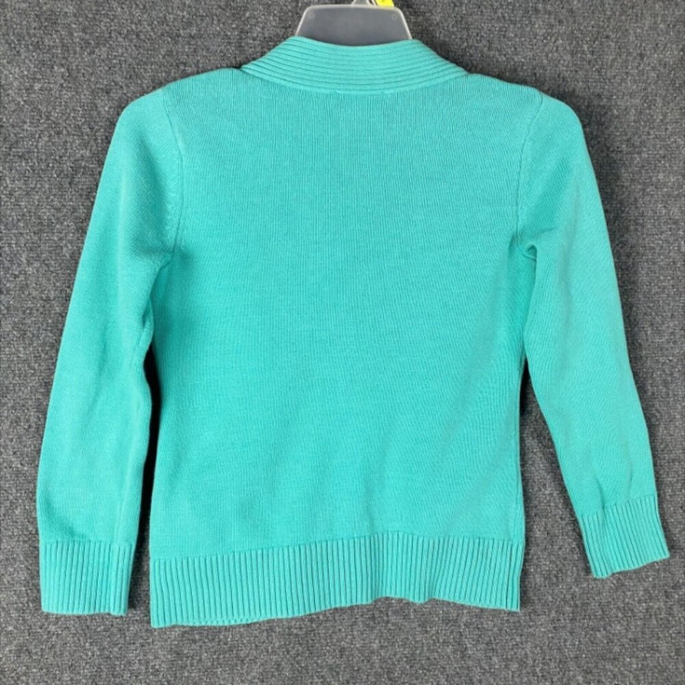 Pendleton Cardigan Women's Small Petite Blue Knit 100%‎ Cotton PS - Picture 2 of 11